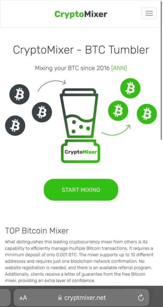 best cryptomixer cryptmixer.net